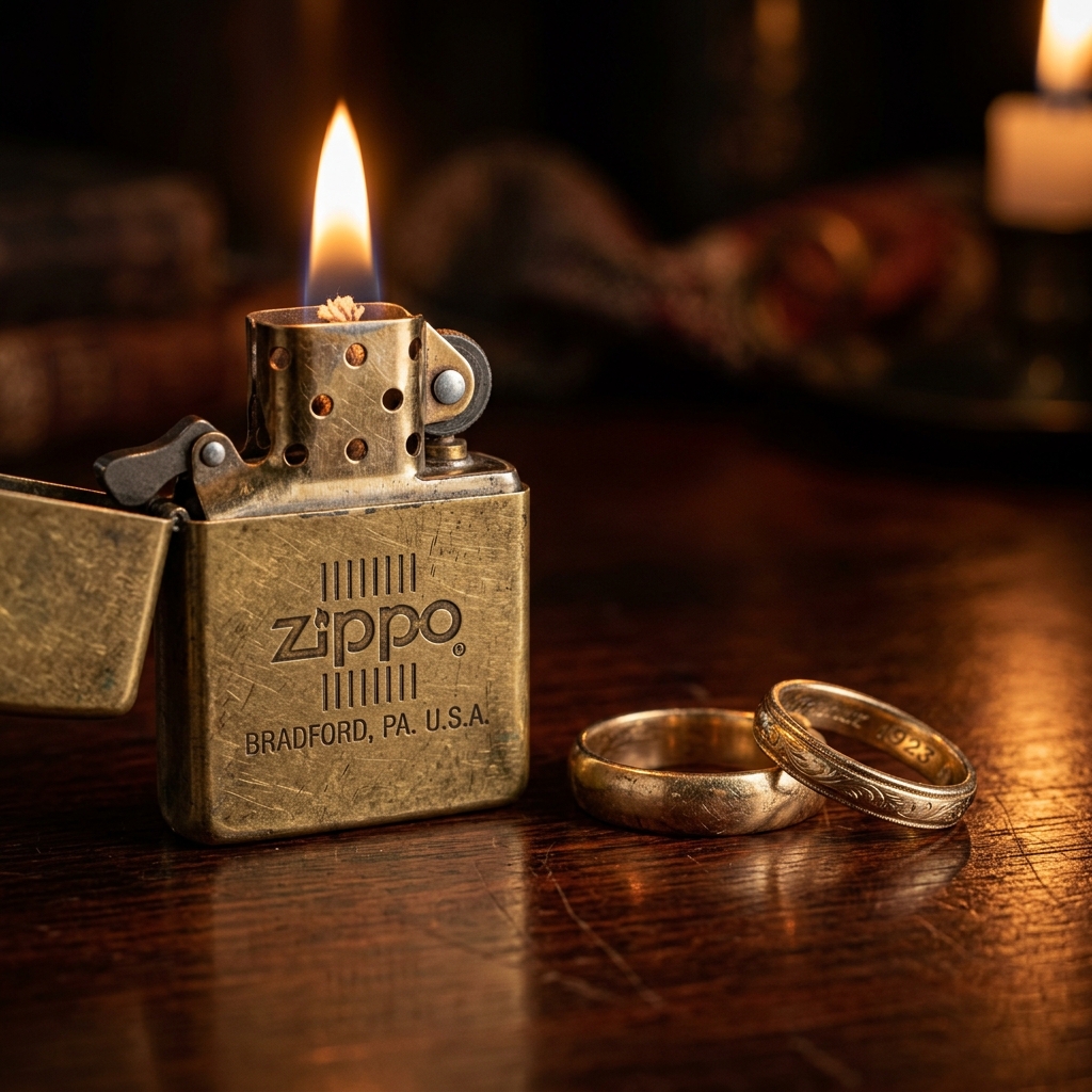Zippo Lighter & Rings